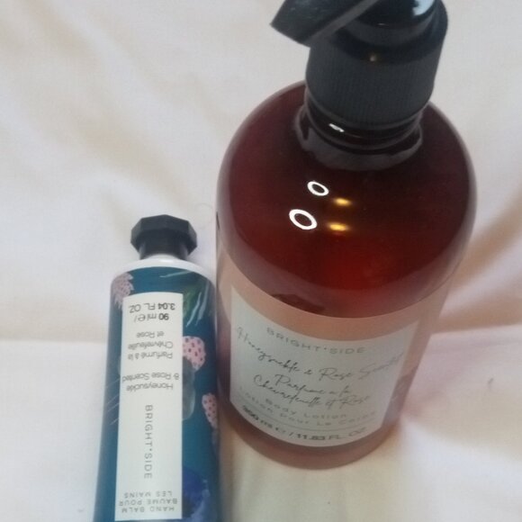 Bright Side Paladone UK Honeysuckle & Rose Scented Body Lotion & Hand Balm NEW - Picture 3 of 8